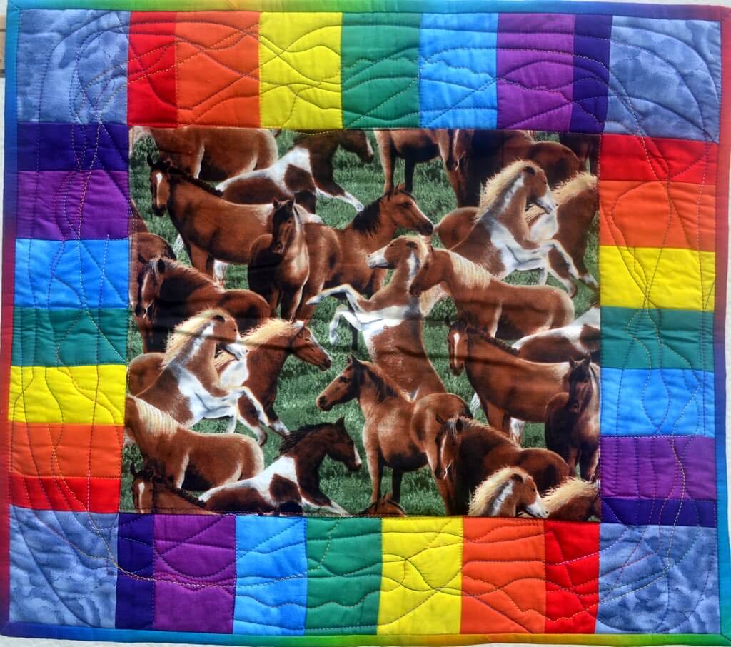 patchwork gilde austria quiltfest Bergmann Akira The horses in the rainbow