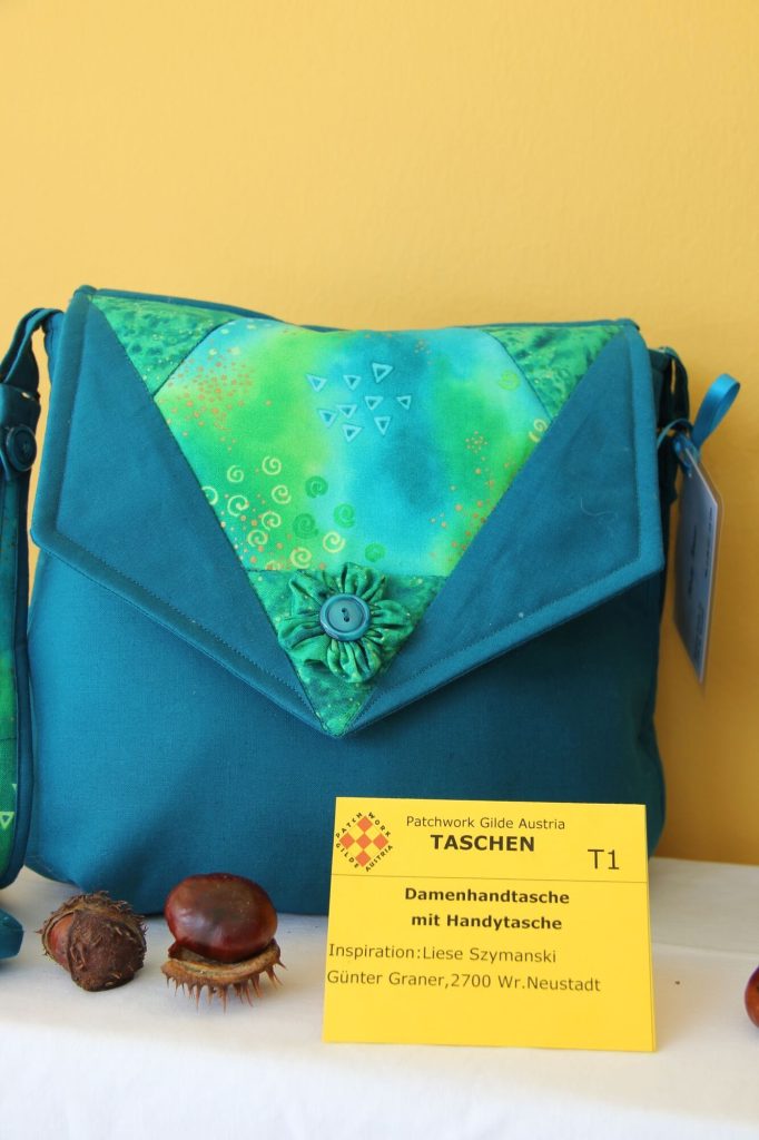 patchwork gilde austria quiltfest Günter Graner Damenhandtasche mit Handytasche