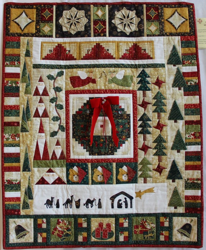 patchwork gilde austria quiltfest Hildegard Baumberger Weihnachtsquilt