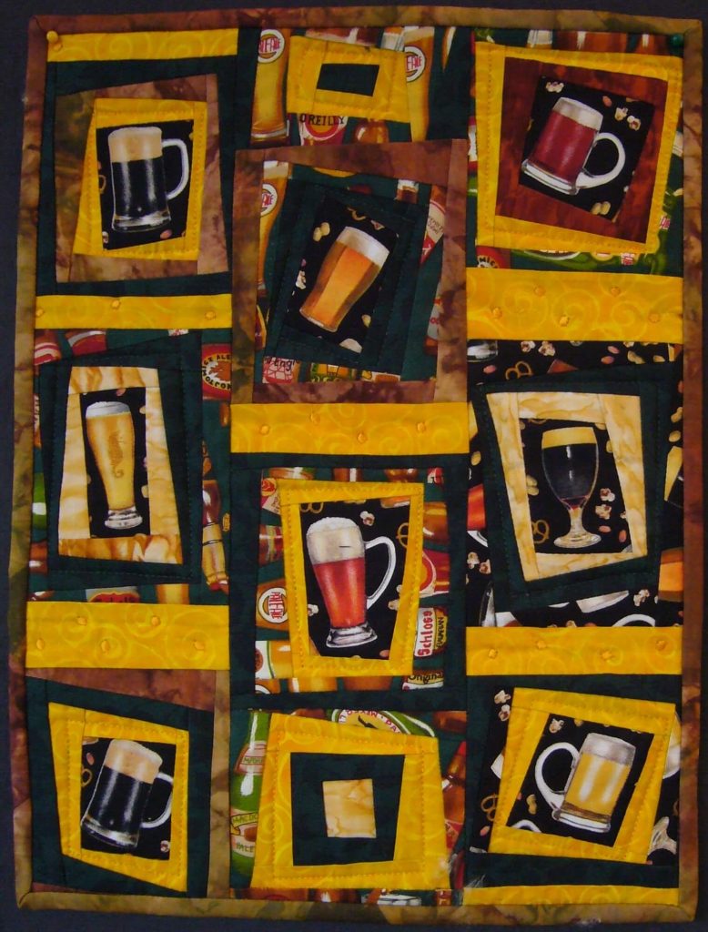 patchwork gilde austria quiltfest Neubauer Traudi Jedem Bier sein Glas