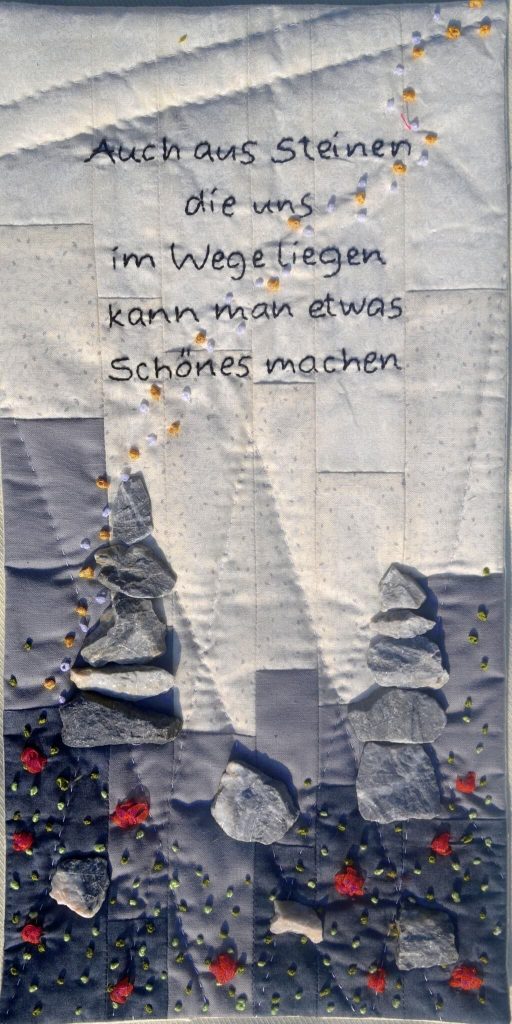 patchwork gilde austria quiltfest Schrittwieser Stefanie Steine die am Wege liegen