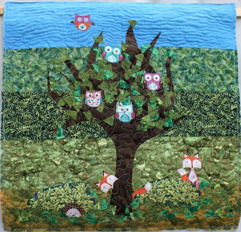 patchwork gilde austria quiltfest Isabell Weidenauer Der Eulenbaum und seine Freunde