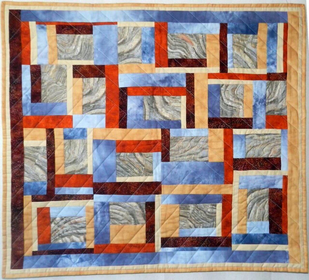 patchwork gilde austria quiltfest Roswitha Schmit Water on the rocks