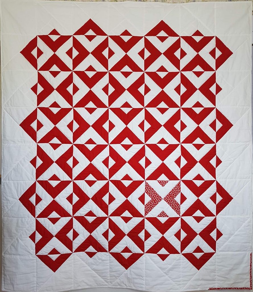 patchwork gilde austria quiltfest Rübsamen Petra Red White Quilt