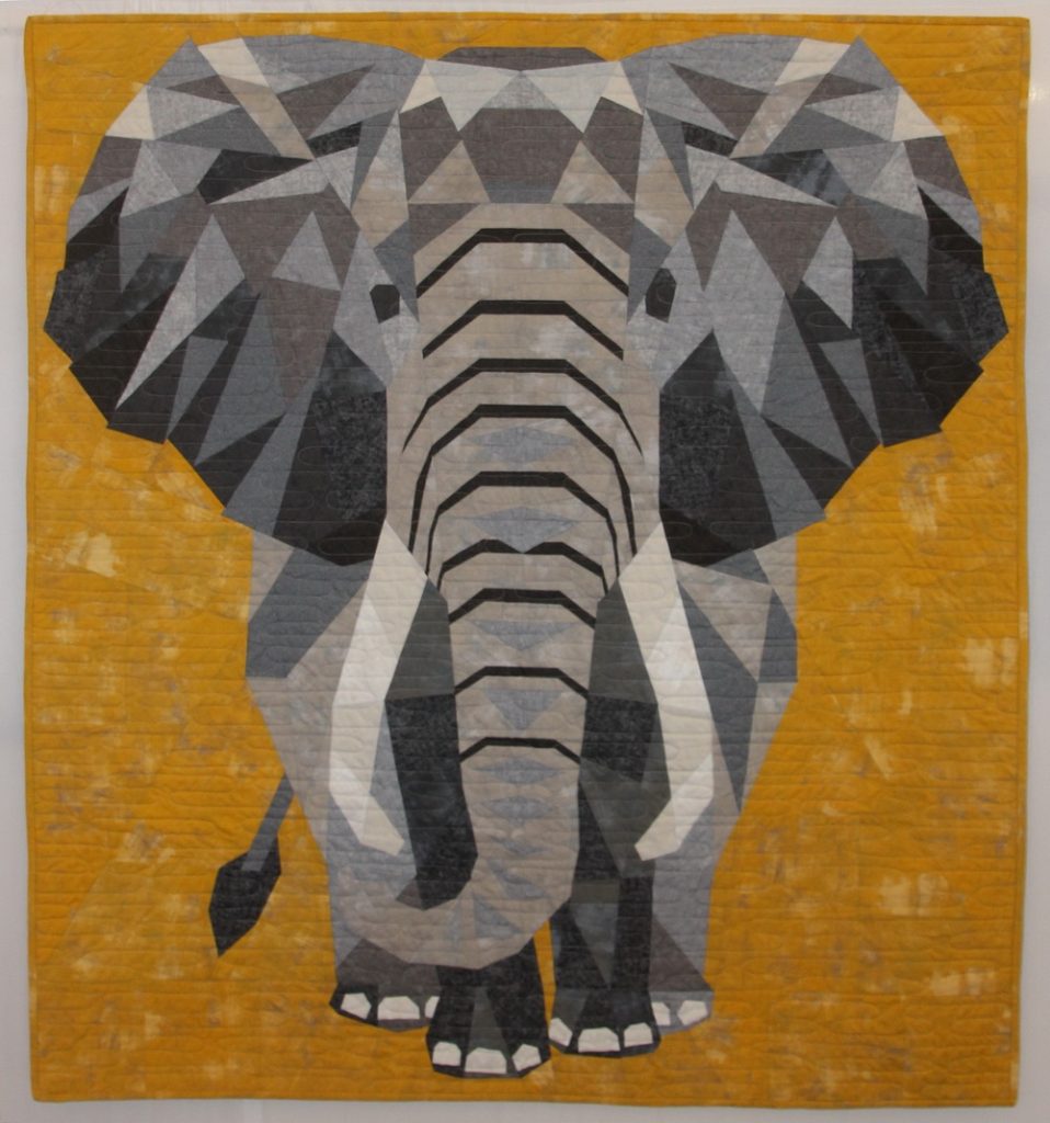 Gerti Gmeiner Elephant Abstractions Quilt by Violet Craft